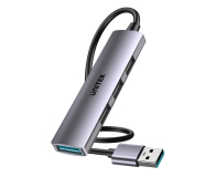 Hub USB UNITEK Kompaktowy hub USB-A 4 w 1 1x 5 Gbps 3x 480 Mb H1208CGY01